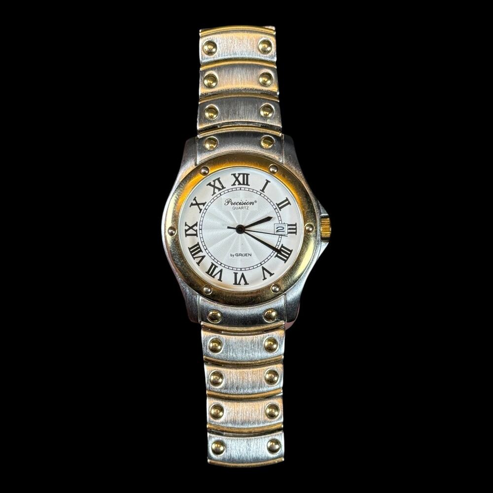 Precision by GRUEN GP5042 Two Tone silver/gold Quartz Men's Watch